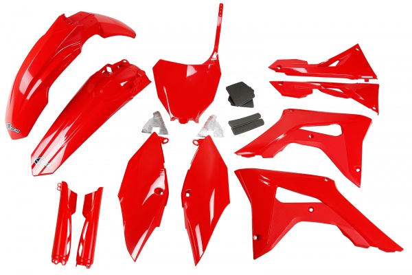 Full Plastic Kit red for Honda CRF 250 R (2018-21) - CRF 450 R (2017-20)
